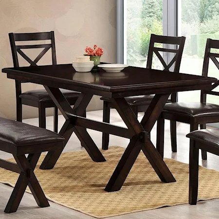 Contemporary Dining Table with Trestle Base